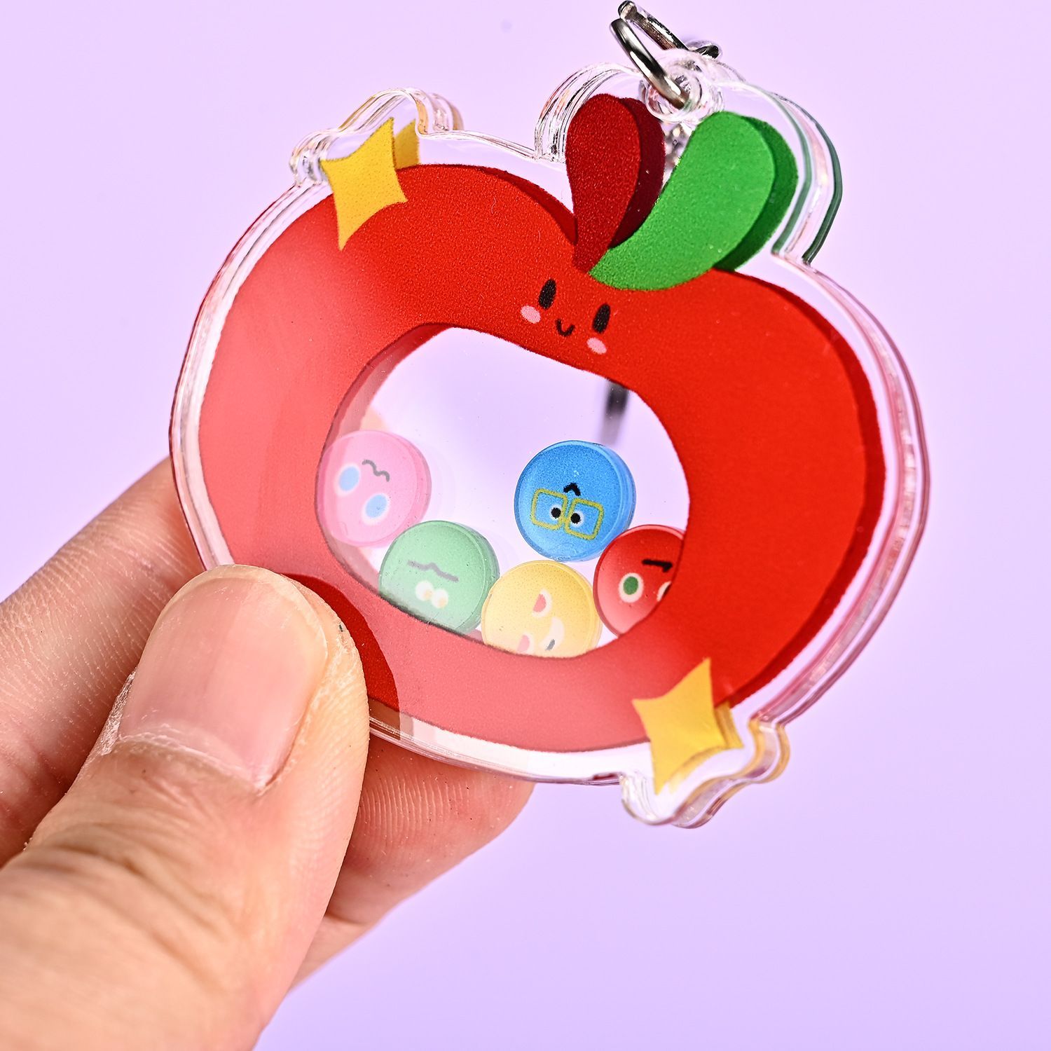 五月天新款可爱苹果摇摇钥匙扣演唱会周边苹果高颜值书包挂件