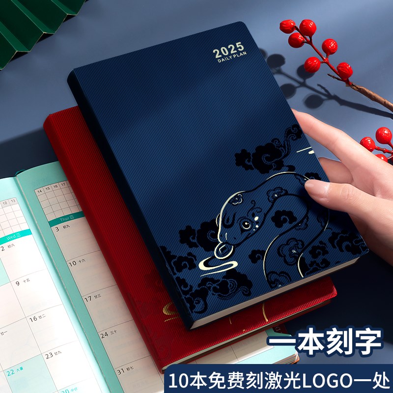2025年日程本一日一页工作计划本计划表效率手册时间轴自填式蛇年