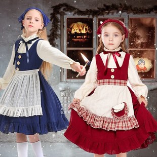 卖火柴的小女孩服装安徒生童话主题服中世纪殖民地穷苦平民服舞台