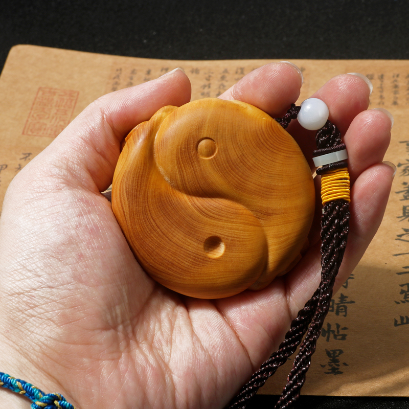 小叶黄杨木雕扭转乾坤牛时来运转转运手把玩件随身文玩摆件工艺品