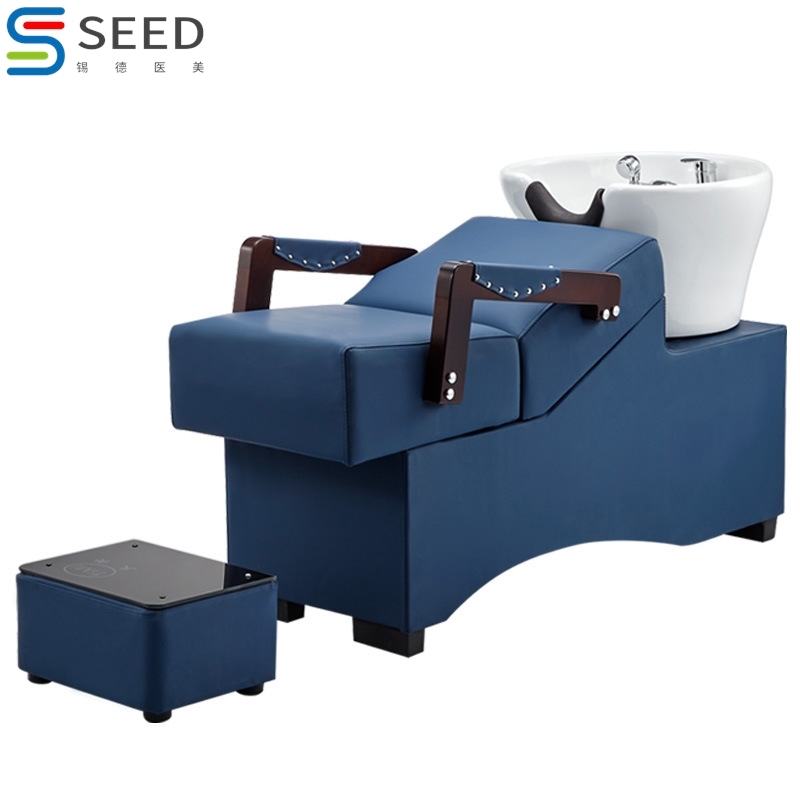泰式平躺按摩洗头床可躺理发店发廊专用美发洗头椅家用大人冲水床