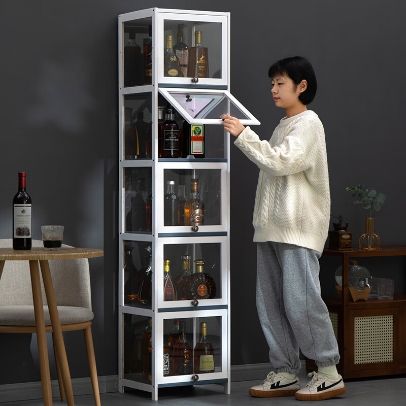 红酒柜展示柜客厅隔断展示架酒架茶叶家用酒柜落地柜陈列烟柜货柜