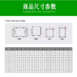 商用吊顶式大风量静音风柜带不锈钢过滤高静压变频强力通风换气机