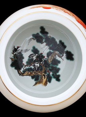 景德镇陶瓷器新中式工艺品客厅家居玄关摆件办公室装饰品开业礼品