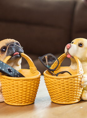 可爱狗狗进门入户玄关钥匙收纳摆件家居饰品创意乔迁新居搬家礼物