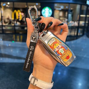 奔驰钥匙套新A级C级E级A200L包C260L 车E300L壳GLC300/GLE/GLA扣
