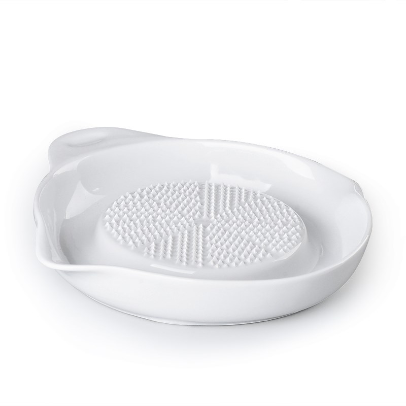 宝宝婴儿辅食研磨盘大号陶瓷双口菜泥肉泥蒜泥水果泥防滑研磨器