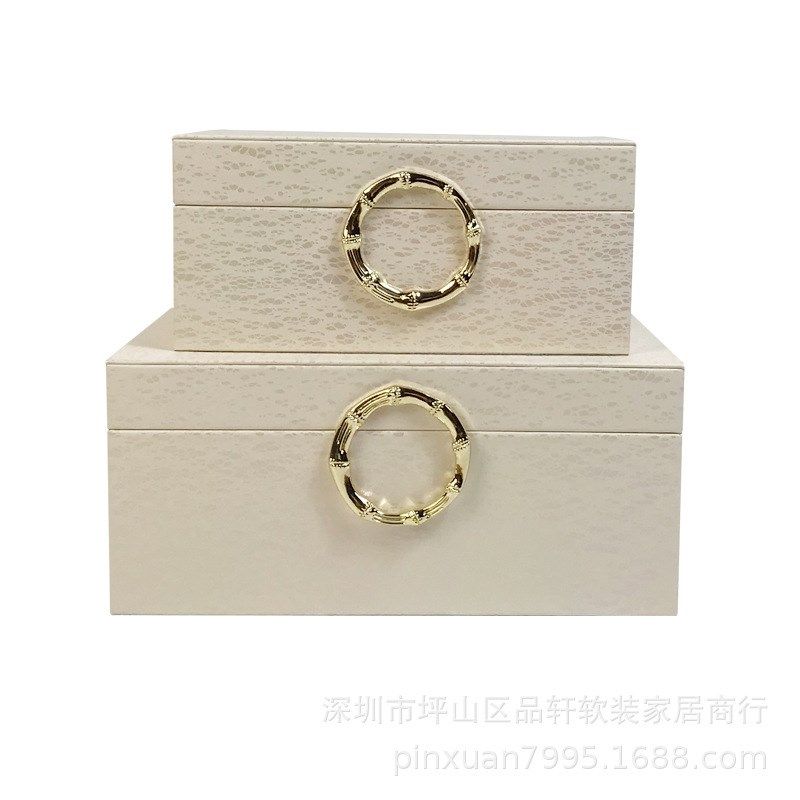 橱柜摆件家居饰品收纳盒书柜工艺品储物盒酒店衣帽间创意软装设计