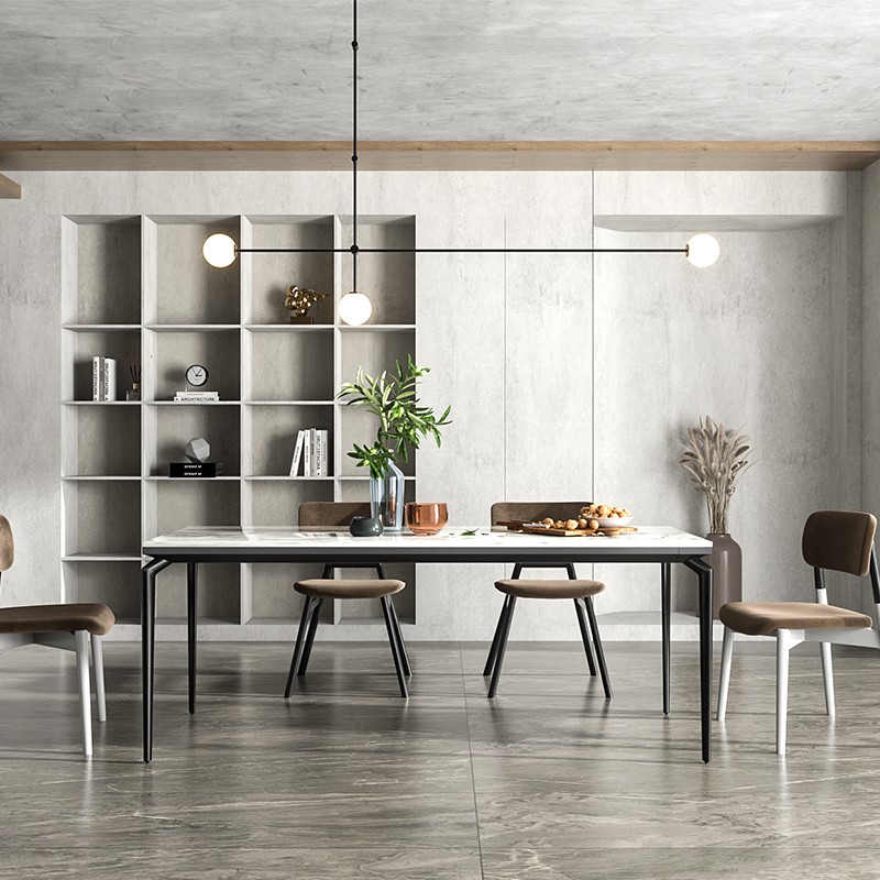 悬浮铝合金实心桌腿岩板餐桌支架大理石桌架玻璃台脚架子瓷砖底座