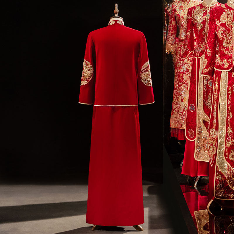 秀禾服男士新郎2023新款结婚中式礼服秀和服接亲服唐装大码龙凤褂,女装/女士精品,秀禾服,淘宝优惠券,粉丝福利购,淘宝优惠卷