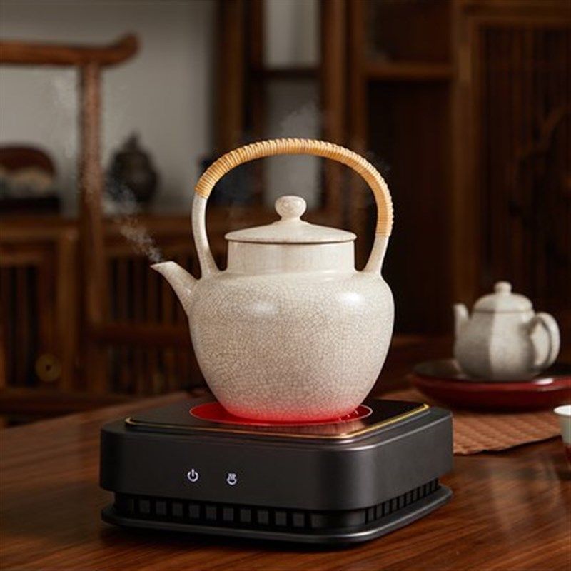 德茗堂电陶炉猫眼三代茶炉迷你静音烧水煮茶电磁炉电热炉光波炉