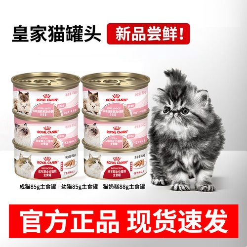 皇家成猫幼猫离乳奶糕主食罐