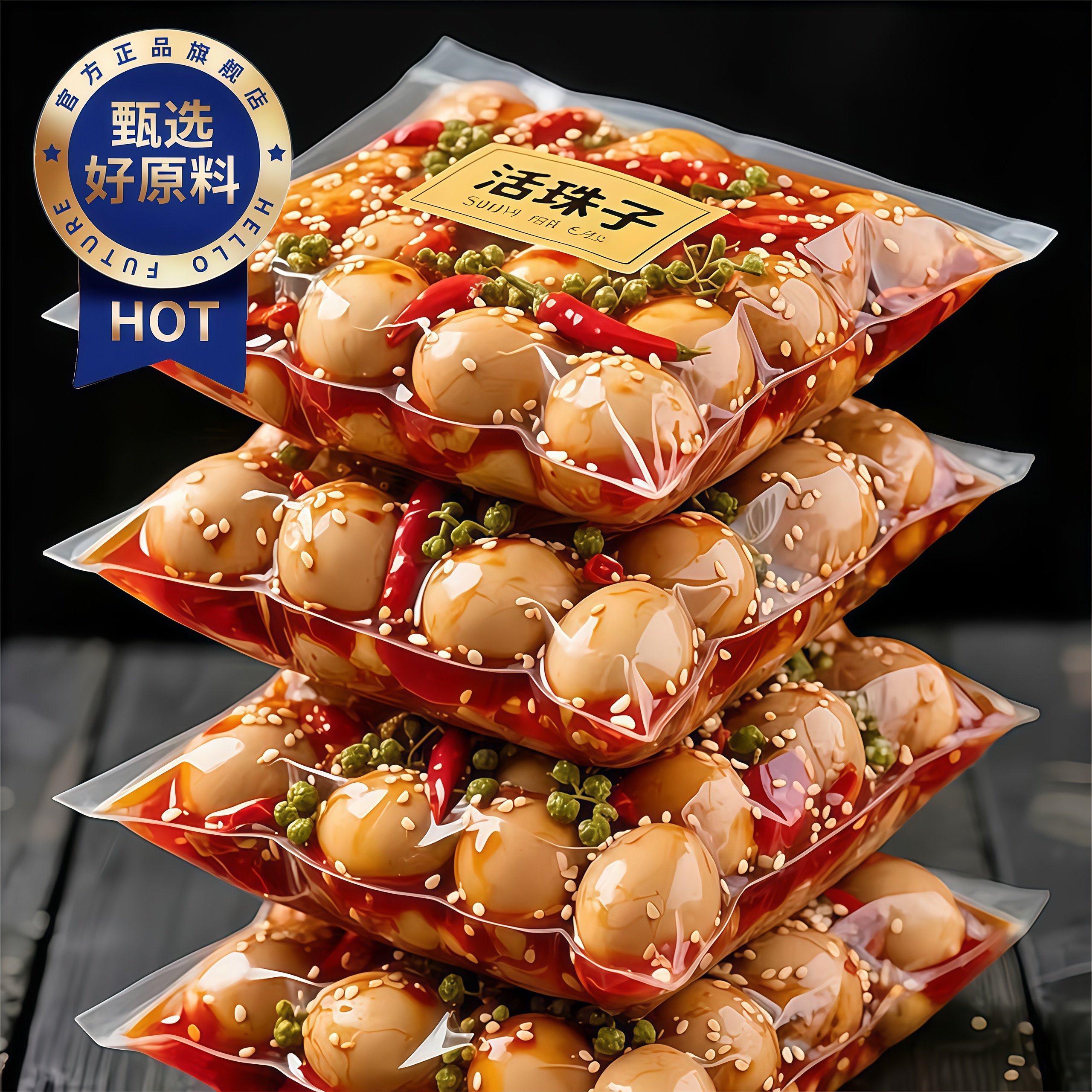 【高蛋白低脂肪】新鲜活珠子