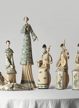 古风少女仕摆件客厅办公室装货品中国风树脂工艺女品跨境CF110903