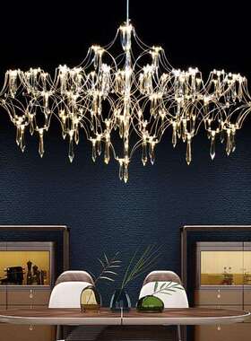 式晶131-102吊灯后现代轻奢别墅复光式楼水客厅餐厅卧法室LED立方