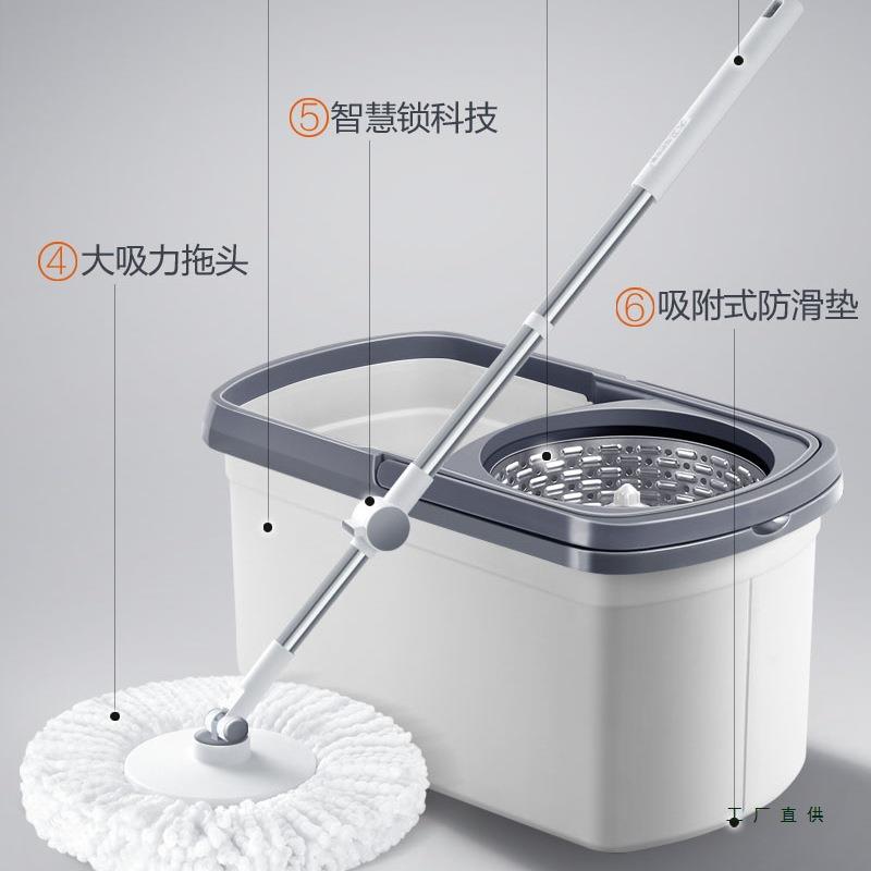 拖把桶2拖025新拖款旋转用一免手洗甩干家用懒119人拖净布墩通布