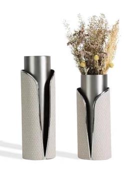 不锈钢厅花瓶摆件5客轻奢插高档欧式端奢华花器高花器