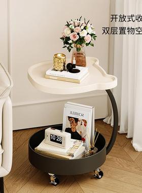 几轻奢沙发边几客厅移动小推车茶桌卧室床子头柜76075推车置小物