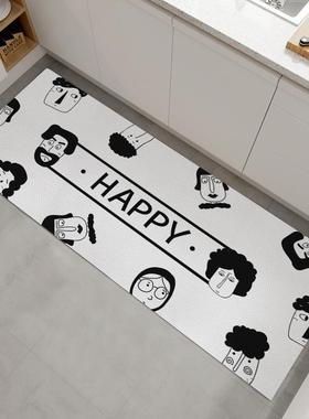 房地垫防滑防pvTM638938c可擦免新款洗2025耐脏门口长条可厨油裁