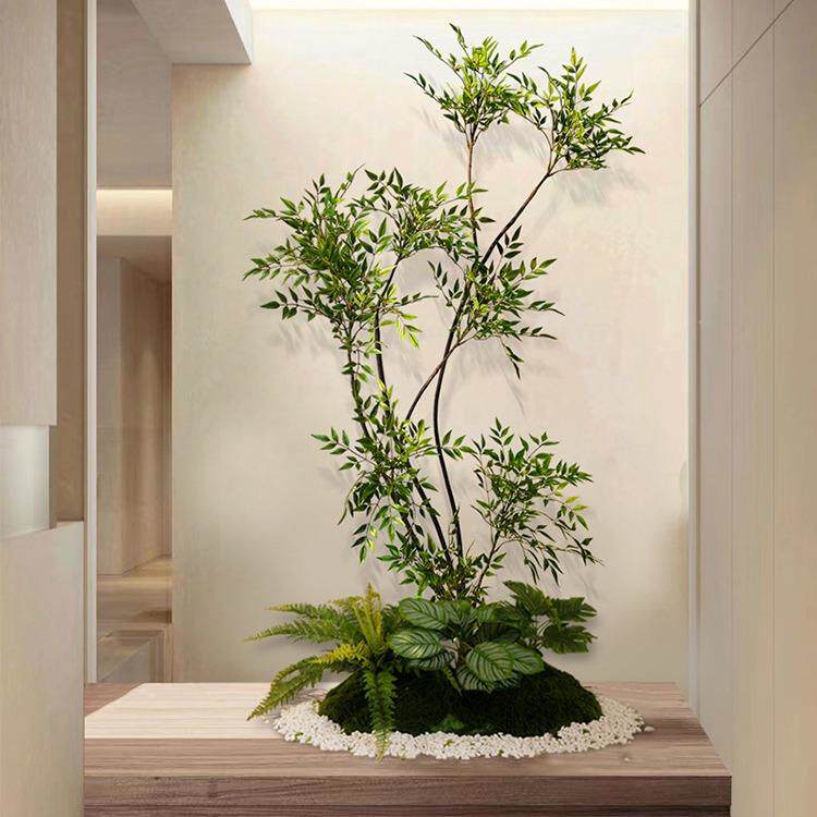 虹入景海布品仿真tb-76388绿植造景组合户阳台玄关景观置楼梯拐角
