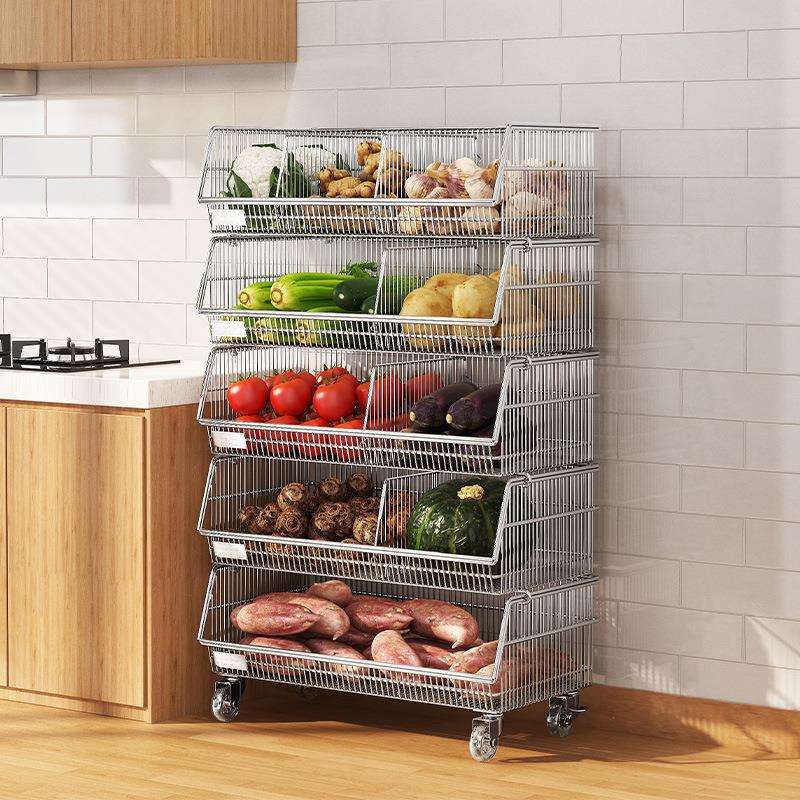 厨房置水果蔬菜物碗碟收纳家用多功能大容量SCL40推车40宽架50宽6