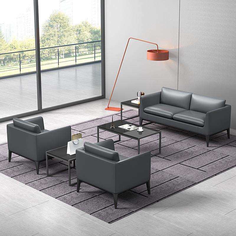 经套理室商务接待会TYM-0036客沙发现代约室三人简位办公沙发茶几