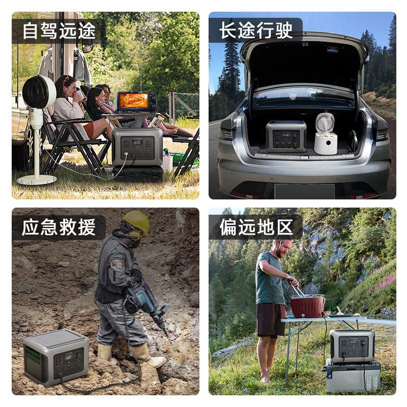ALLPOWERS 大功率户外电源R2500 磷酸铁锂储能电源 房车应急电源