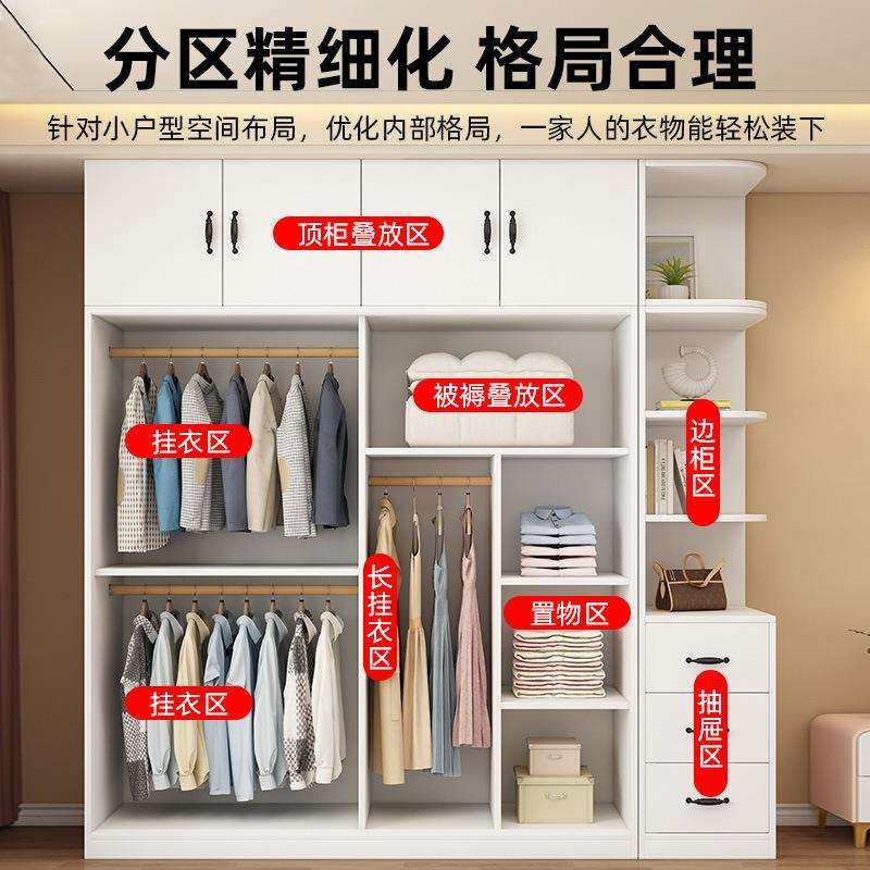 衣柜家用卧室实木推全拉门租房用新款衣橱儿童YG易出收简纳可定,电子/电工,接线端子,淘宝优惠券,粉丝福利购,淘宝优惠卷