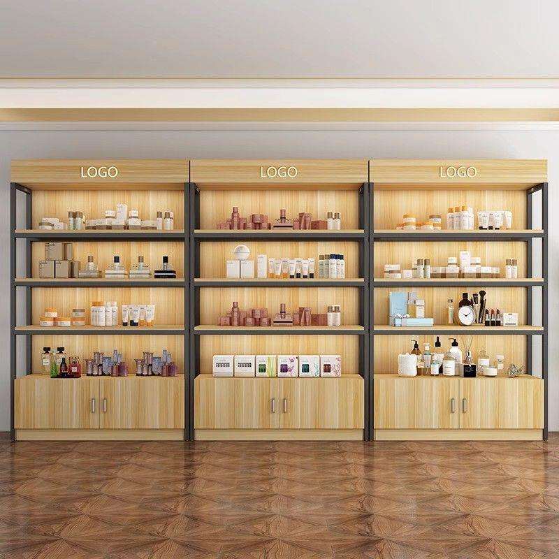 货架展示柜钢木市物架列可调节陈架置落地简易超多层收纳储物JAT