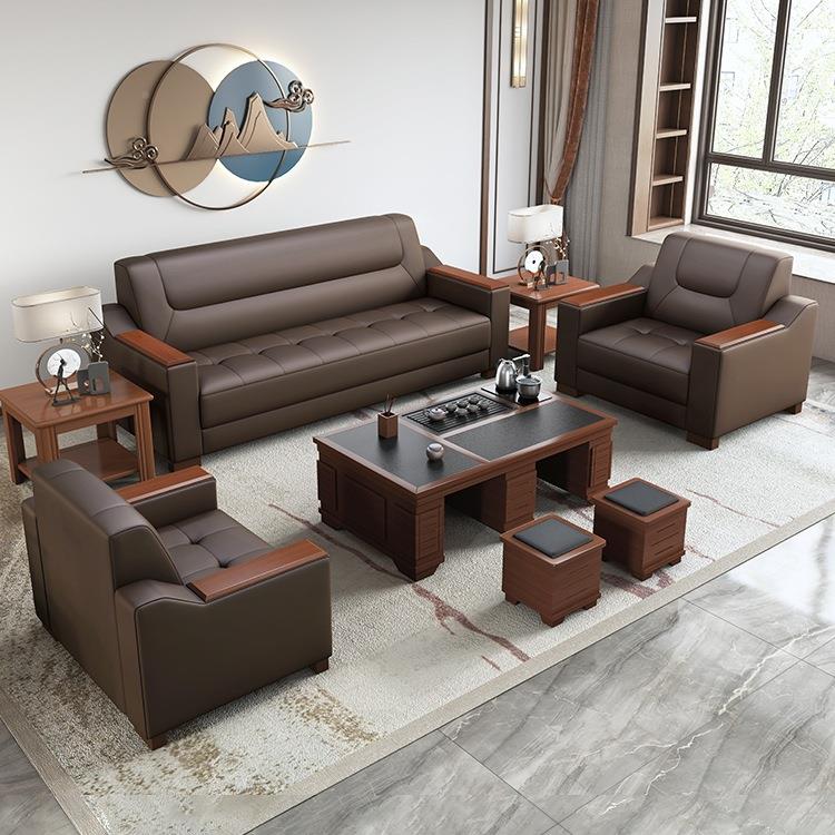 办公沙发商务休贵宾接简约会息待客办公室区沙发茶几套装XCF组合
