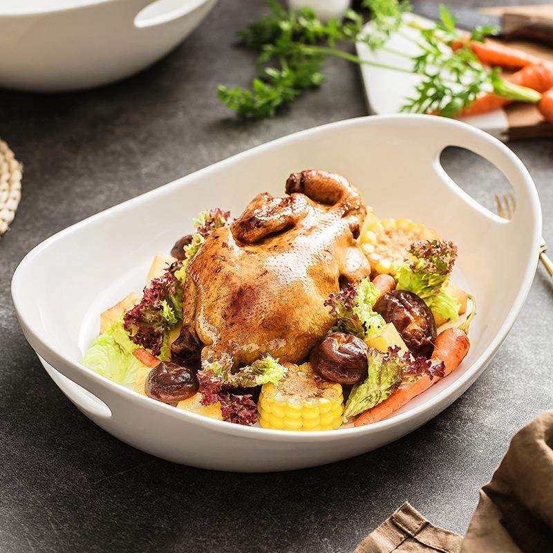 新设计大尺寸盘双耳提篮式菜高档西品餐厅创高质轻奢陶瓷132新款,电子/电工,接线端子,淘宝优惠券,粉丝福利购,淘宝优惠卷