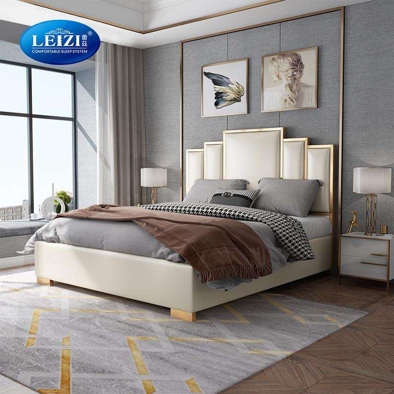 BED01兹家具轻奢床1.8米1.5蕾米科技布床皮床软体床卧室双人床