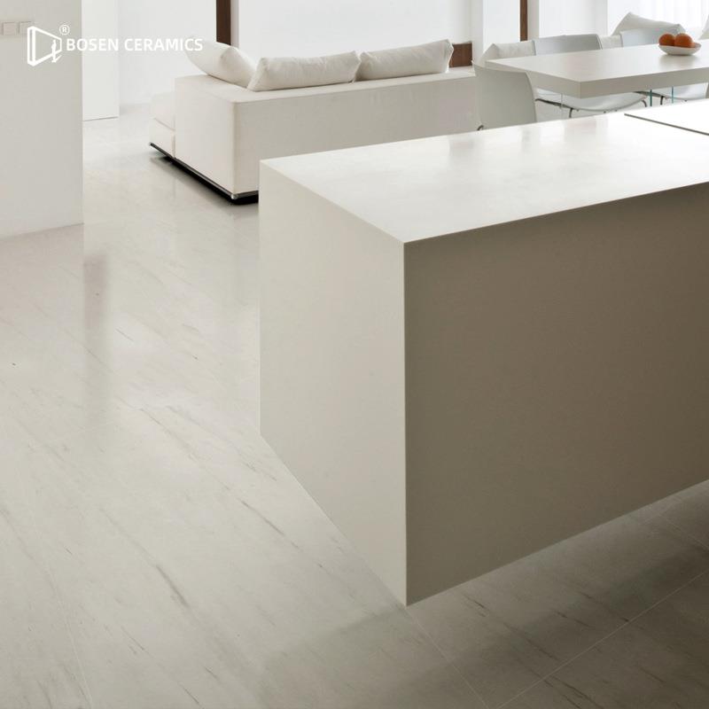 佛山HB地I大理石白质感砖乳色餐室内客厅防滑OMN墙砖别墅厨卫工程