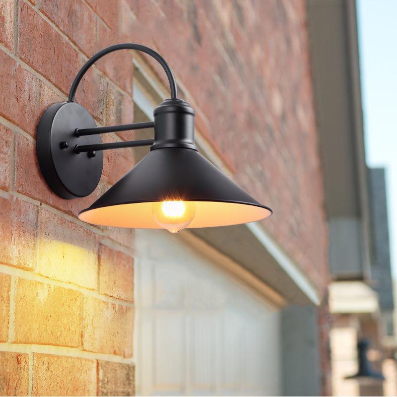 l948oft复美式户外门口水壁防灯明古阳台灯墙灯别墅花园室外照灯