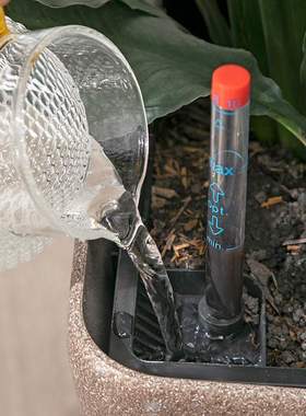 桌面白色简约塑料小号花盆懒人自吸水盆免浇水储水盆无孔创意迷你