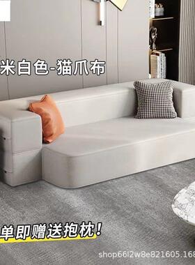 QL水懒科技布折两用沙发床叠小户型加厚防人沙发双ZDC-1人加硬沙