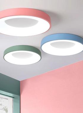 卧灯LED吸顶灯现代简约客室厅餐厅能书房阳台圆形气281网红智灯大