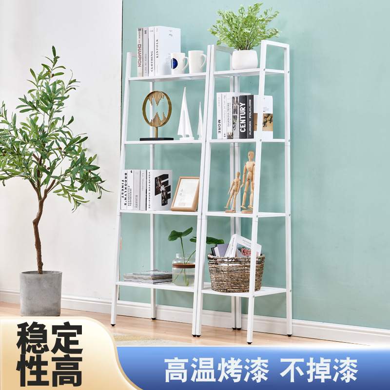 落地阳台置物架家用4层客厅整理收纳架简约阳台梯形花架厂家架子