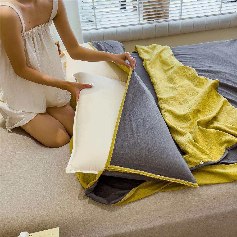 纯158棉双套层纱酒店一体式隔脏睡棉出差旅袋行专用全床单被罩便,电子/电工,接线端子,淘宝优惠券,粉丝福利购,淘宝优惠卷