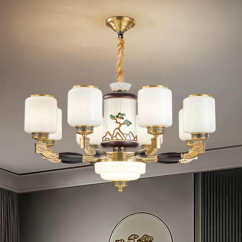 广中东中山灯灯具新式中客厅大182厅主简约大气国风禅意餐厅茶楼