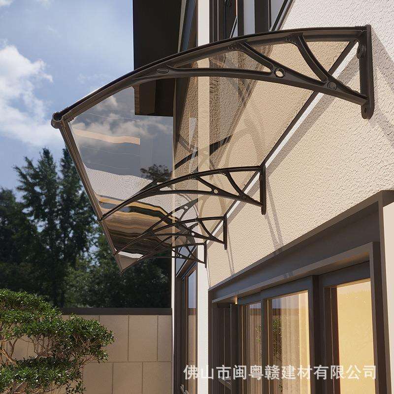 耐板雨棚家用001力院窗户庭门头防雨挡板屋檐阳台防飘雨户遮外阳