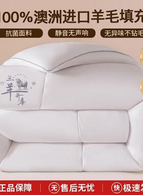 7被A抗菌进口羊毛被CPN10羊0毛子冬被棉被加厚保纯暖深睡春秋被