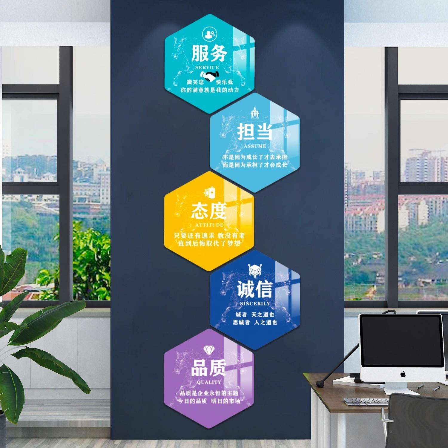 企业文背化ltao6701景文化墙公司办公室氛围置布会议室装饰画励志