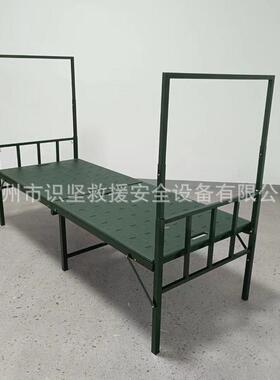无品牌/绿色可挂蚊帐钢塑床携户外野营单多人床式民政救灾用途钢