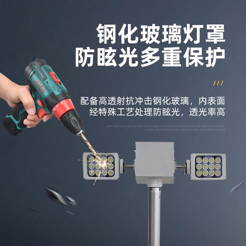 曲车载移动升降照明设车顶折叠倒伏臂式应急探照工作控灯遥L备车