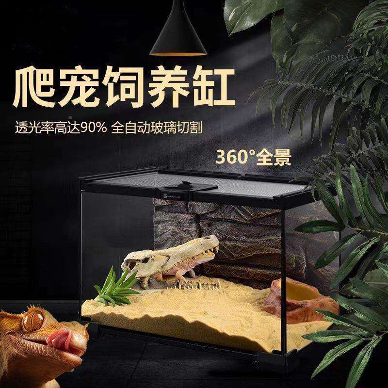 雨林蜴缸璃爬PHZ宠饲养箱蜥爬箱蛛生态玻缸角蛙蜘爬缸守宫饲养箱