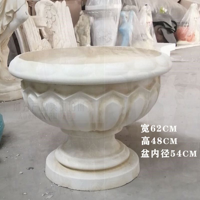 欧式户外园林花盆摆件复古做旧婚庆路引道具罗马室内外装饰品摆设