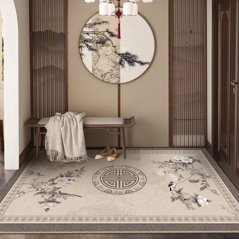新中式入户门地垫进门门口脚垫家用室内防滑门垫高级感玄关地毯,居家布艺,入户地垫,淘宝优惠券,粉丝福利购,淘宝优惠卷