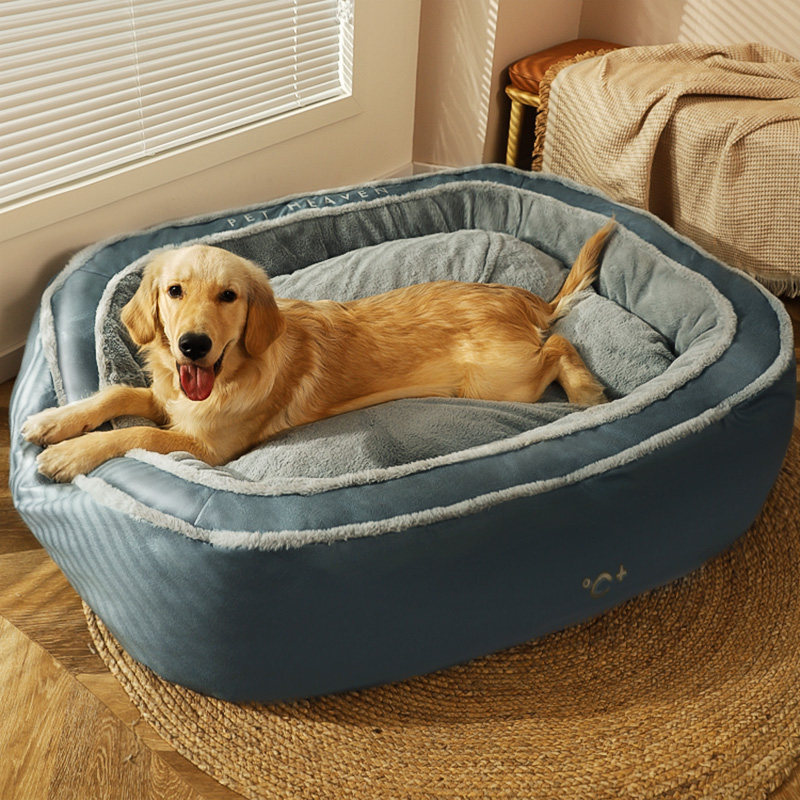 狗狗睡垫冬天保暖冬季狗牀垫狗窝四季通用可拆洗金毛大型犬耐咬