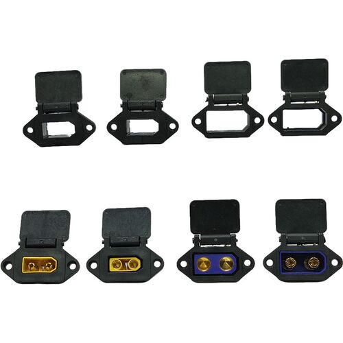 xt90插头品字座子改装充电口充电线XT90公头母头通用